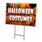 Signmission Halloween Costumes Yard Sign & Stake outdoor plastic coroplast window, C-1216 Halloween Costumes C-1216 Halloween Costumes - alternate 1